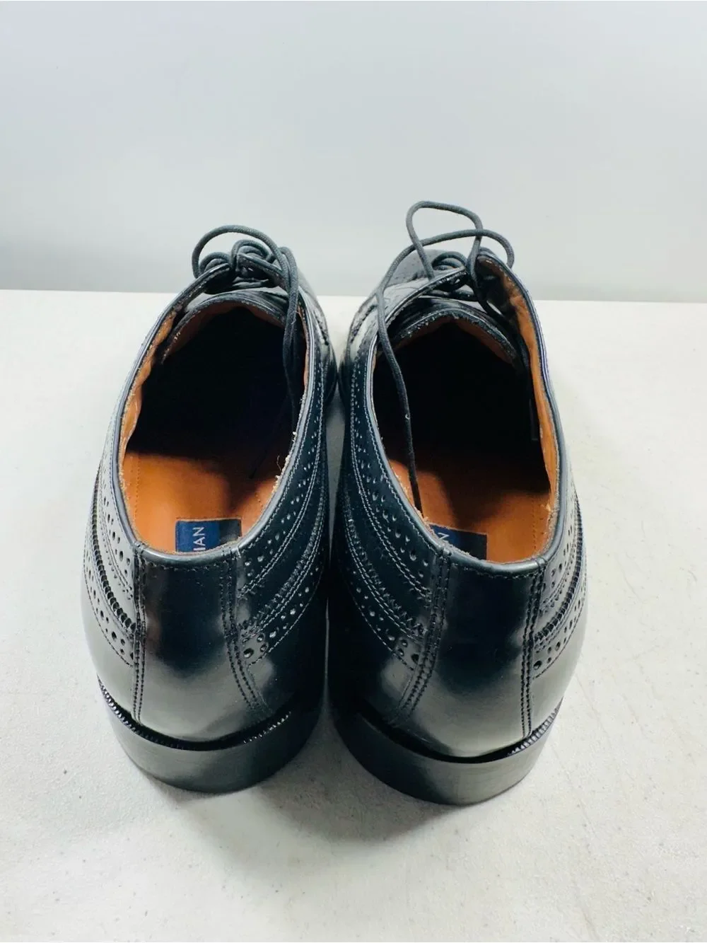 Bostonian Mens Dress Shoes 13 Mansfields Wingtip Black Leather
